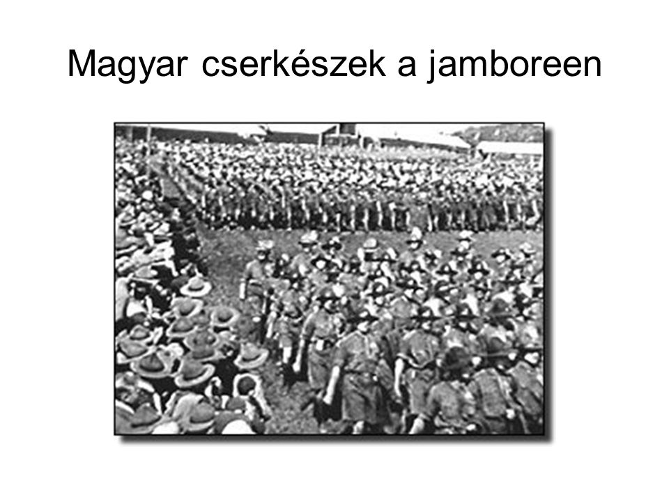 Magyar cserkészek a jamboreen