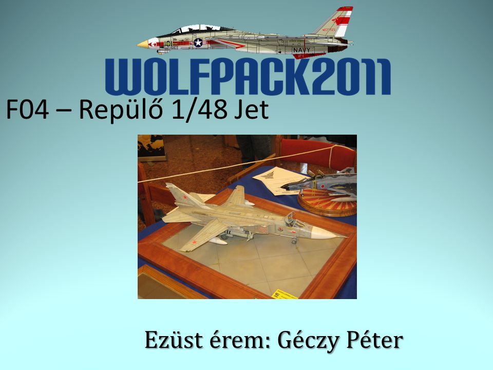 F04 – Repülő 1/48 Jet Ezüst érem: Géczy Péter