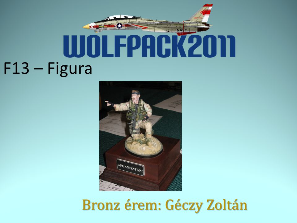 F13 – Figura Bronz érem: Géczy Zoltán