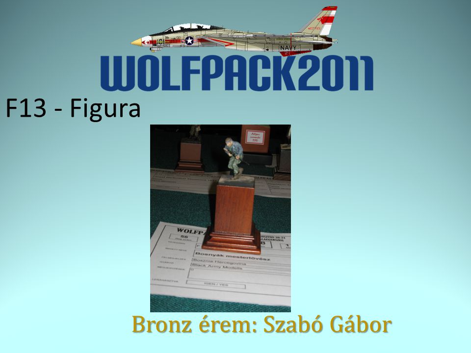 F13 - Figura Bronz érem: Szabó Gábor