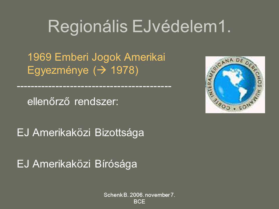 Schenk B november 7. BCE Regionális EJvédelem1.