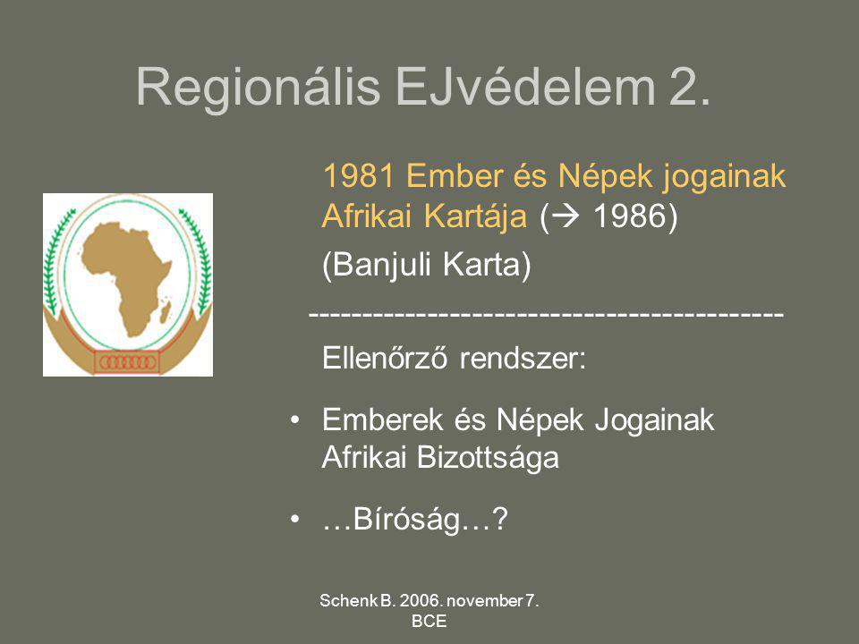 Schenk B november 7. BCE Regionális EJvédelem 2.