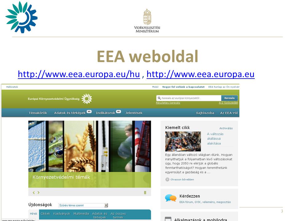 3 EEA weboldal