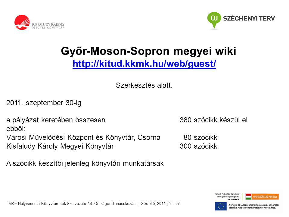 Győr-Moson-Sopron megyei wiki   Szerkesztés alatt.