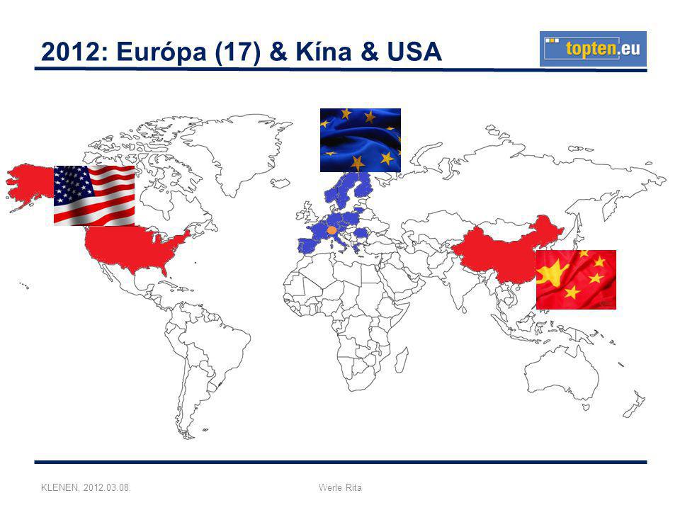KLENEN, Werle Rita 2012: Európa (17) & Kína & USA