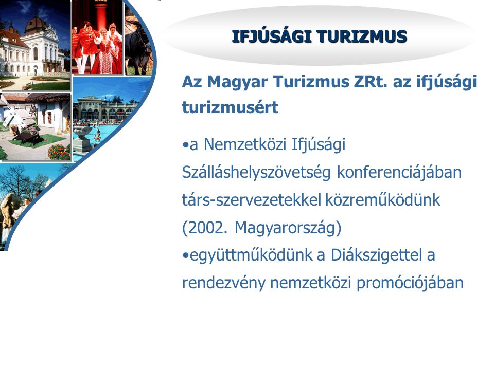 IFJÚSÁGI TURIZMUS Az Magyar Turizmus ZRt.