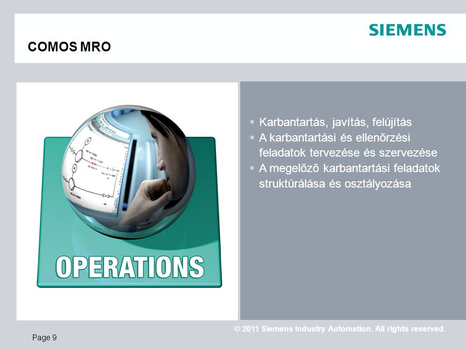 © 2011 Siemens Industry Automation. All rights reserved.