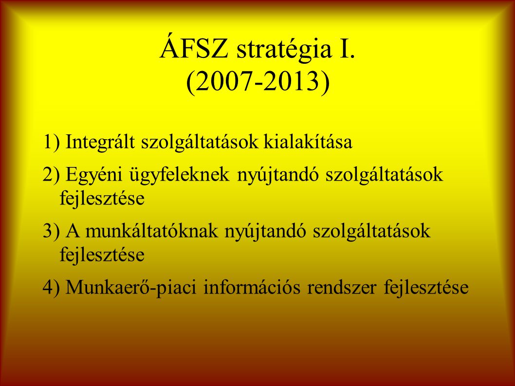ÁFSZ stratégia I.