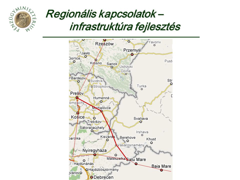 Regionális kapcsolatok – infrastruktúra fejlesztés