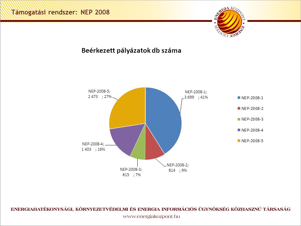 Támogatási rendszer: NEP 2008