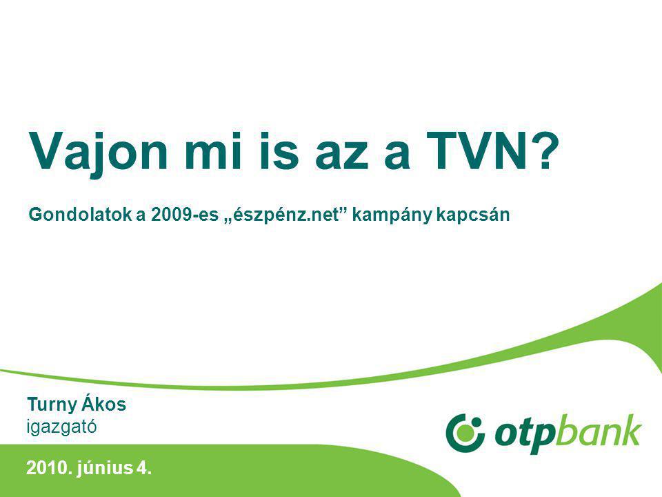 Vajon mi is az a TVN. Gondolatok a 2009-es „észpénz.net kampány kapcsán