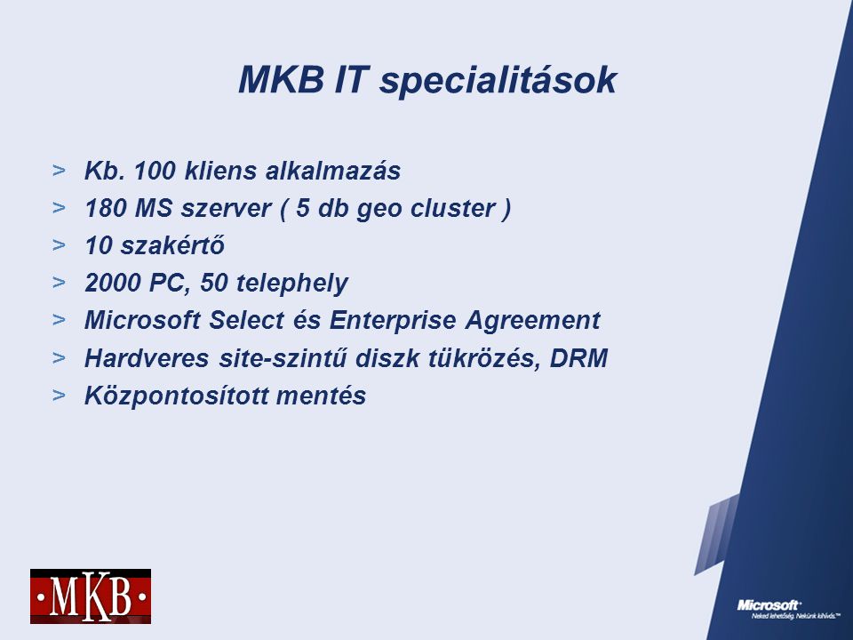 MKB IT specialitások  Kb.