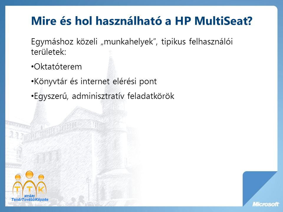 Mire és hol használható a HP MultiSeat.
