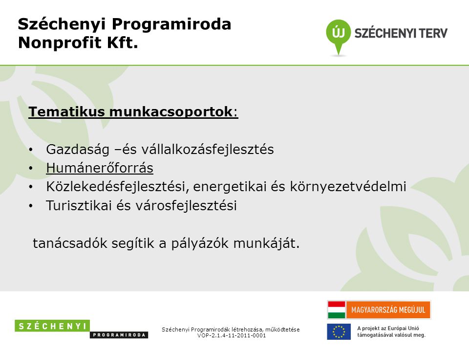 Széchenyi Programiroda Nonprofit Kft.