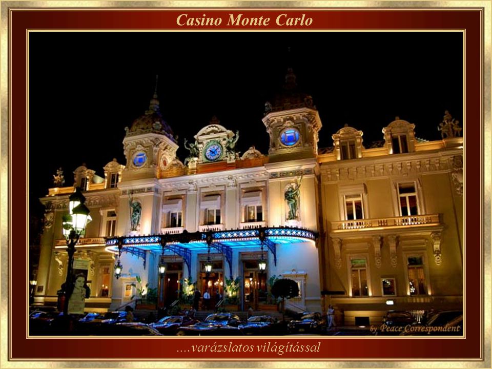 Casino Monte Carlo– az épület részlete Tervezte Charles Garnier francia építész, aki a Párizsi Operát is tervezte