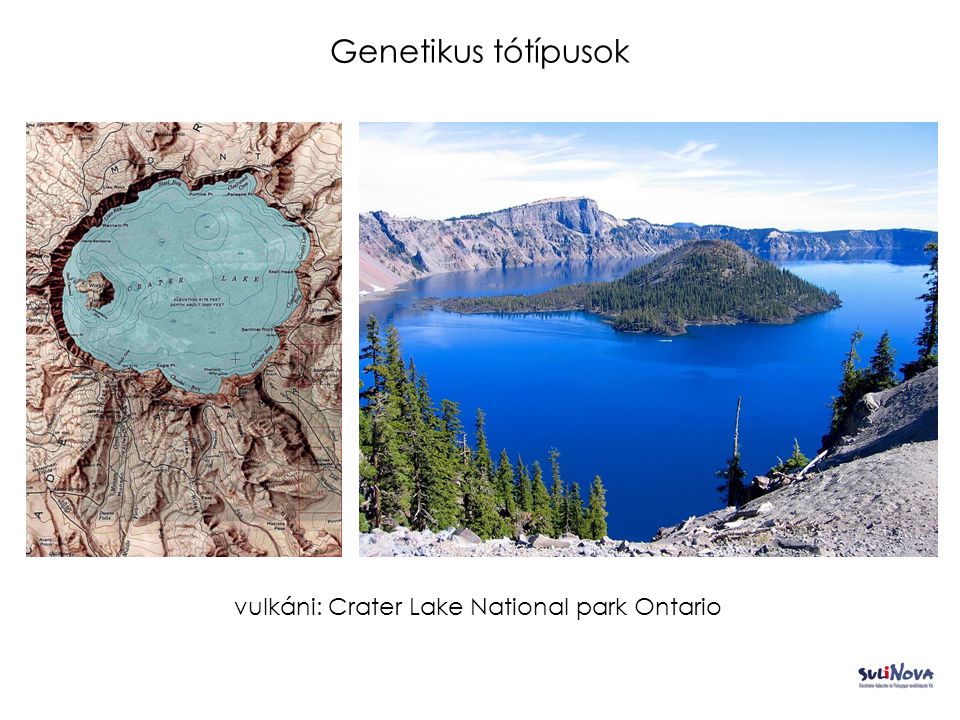 Genetikus tótípusok vulkáni: Crater Lake National park Ontario