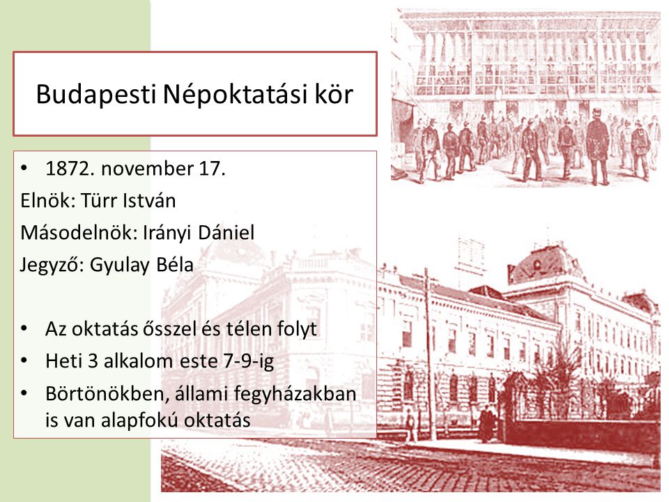 Budapesti Népoktatási kör • november 17.