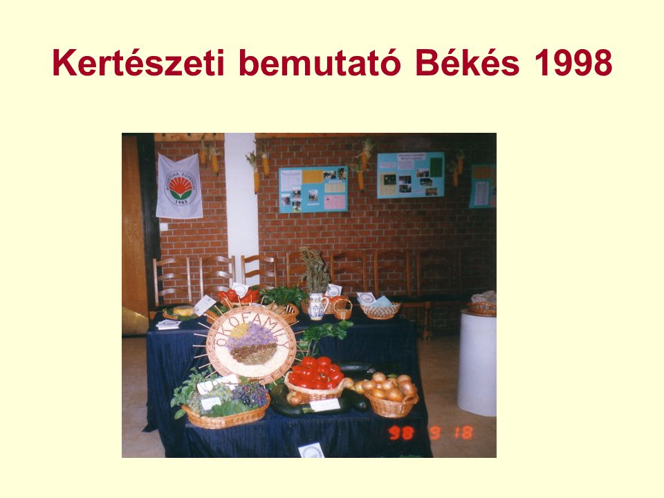 Kertészeti bemutató Békés 1998