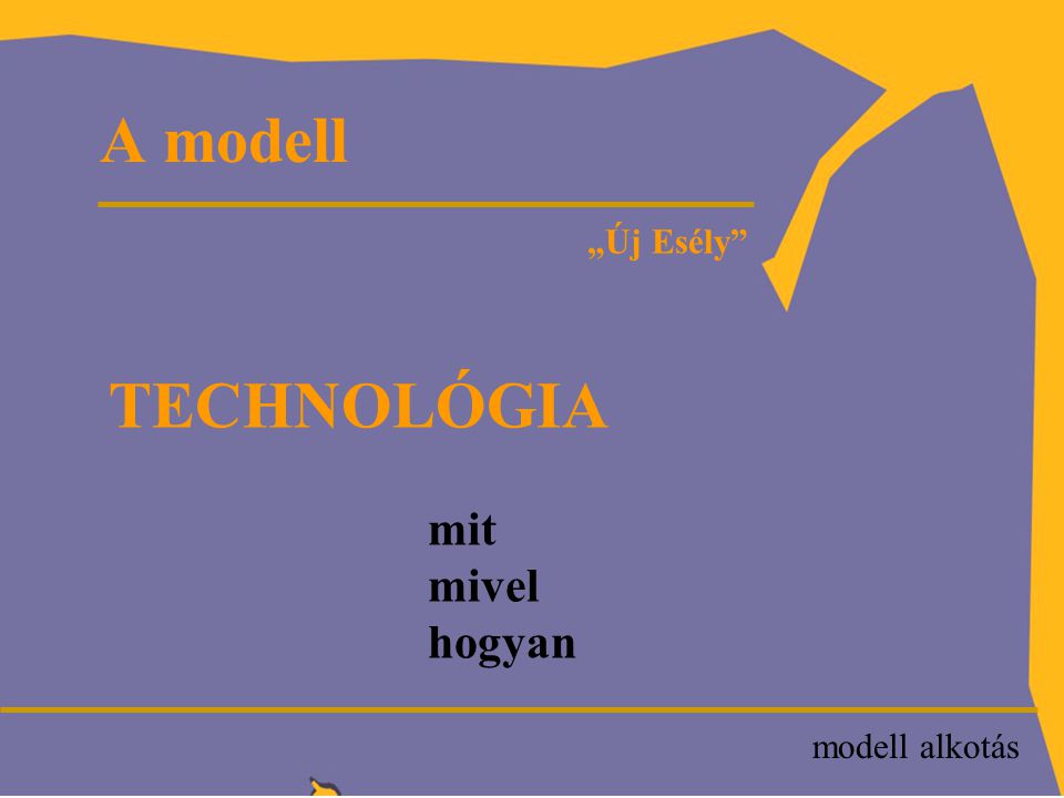 P „Új Esély TECHNOLÓGIA mit mivel hogyan A modell modell alkotás