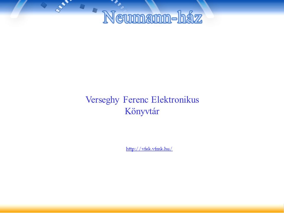 Verseghy Ferenc Elektronikus Könyvtár