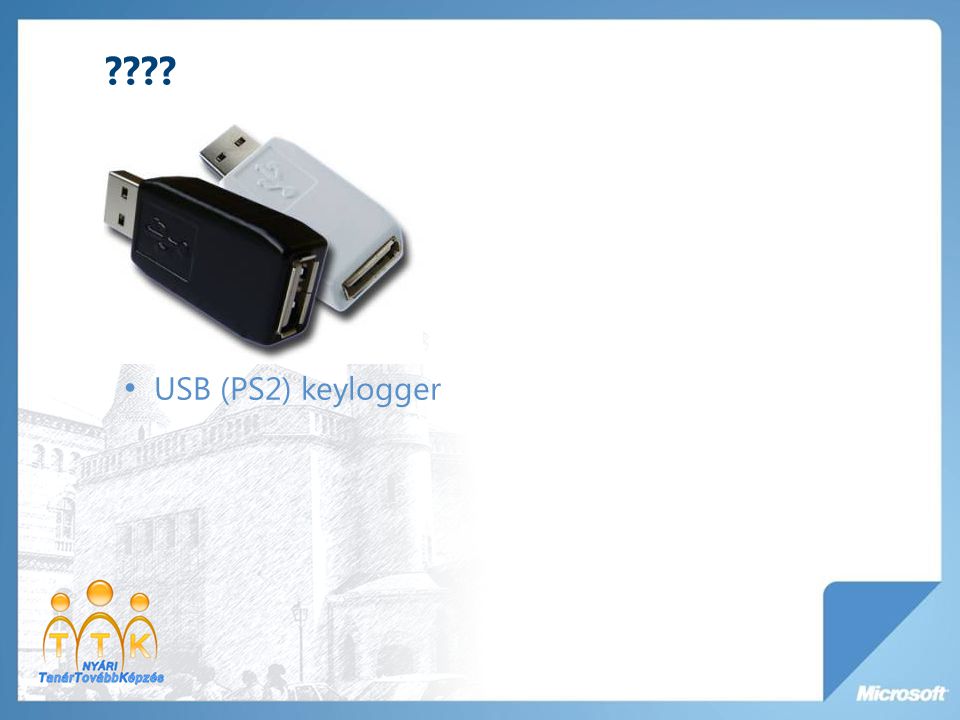 USB (PS2) keylogger