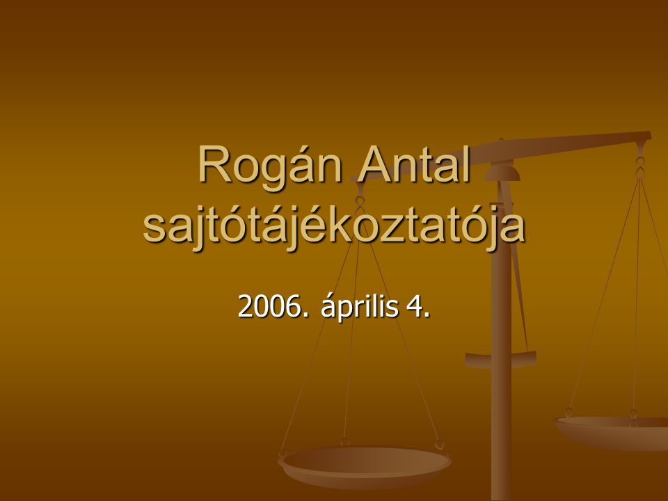Rogán Antal sajtótájékoztatója április 4.