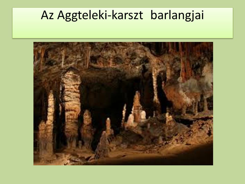 Az Aggteleki-karszt barlangjai