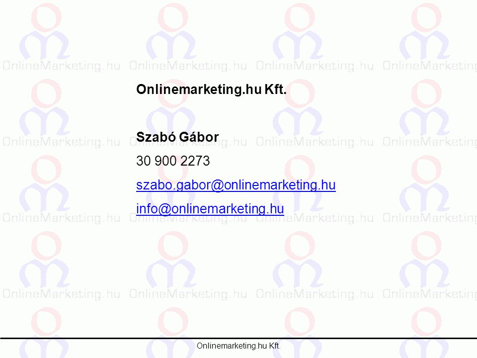 Onlinemarketing.hu Kft.