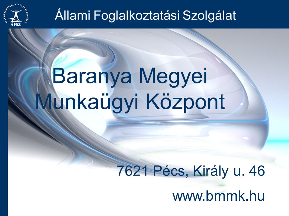 Baranya Megyei Munkaügyi Központ Állami Foglalkoztatási Szolgálat Pécs, Király u.