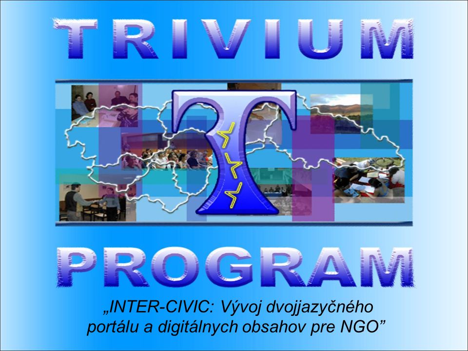 „INTER-CIVIC: Vývoj dvojjazyčného portálu a digitálnych obsahov pre NGO