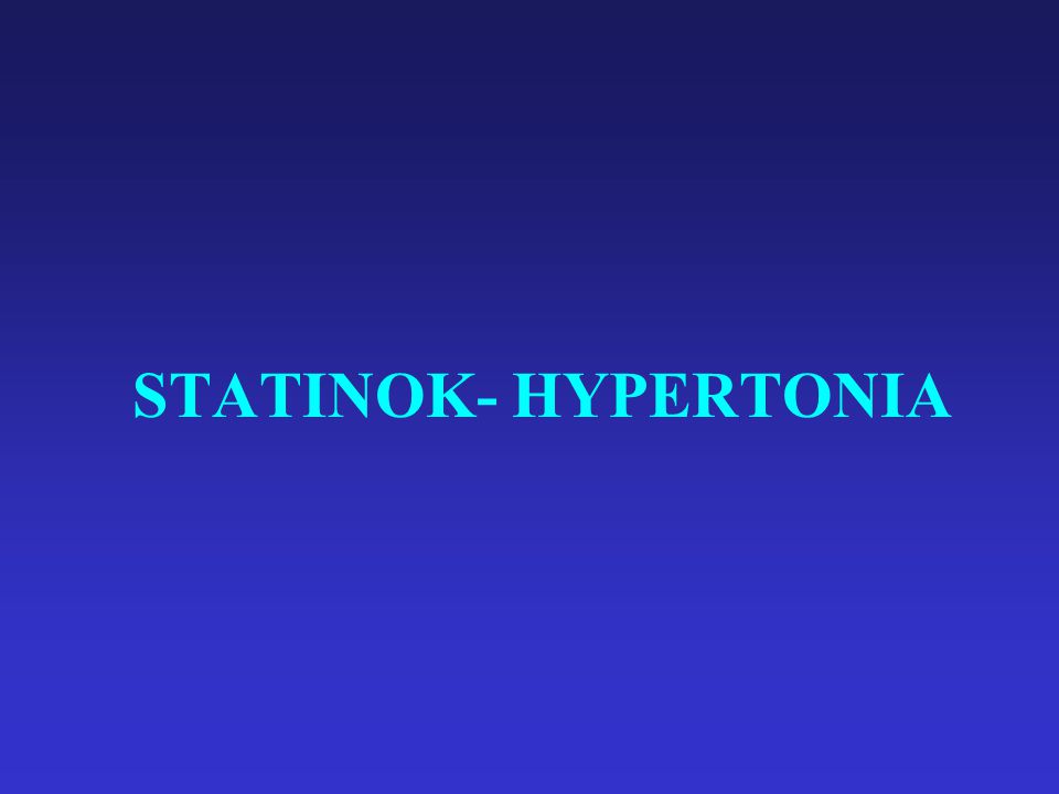 STATINOK- HYPERTONIA