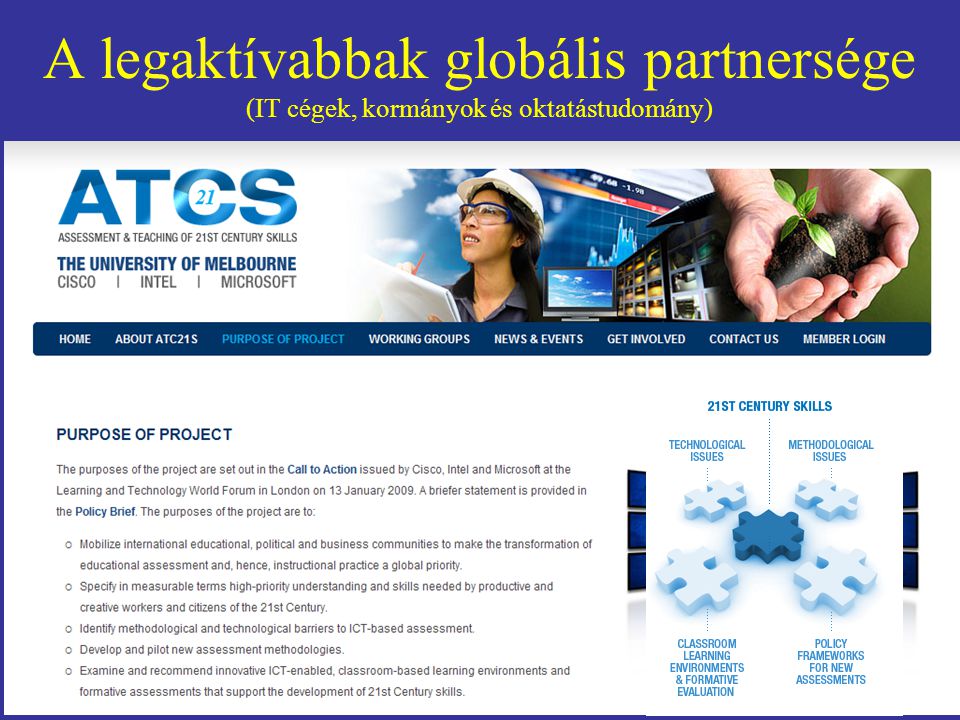 A legaktívabbak globális partnersége (IT cégek, kormányok és oktatástudomány)