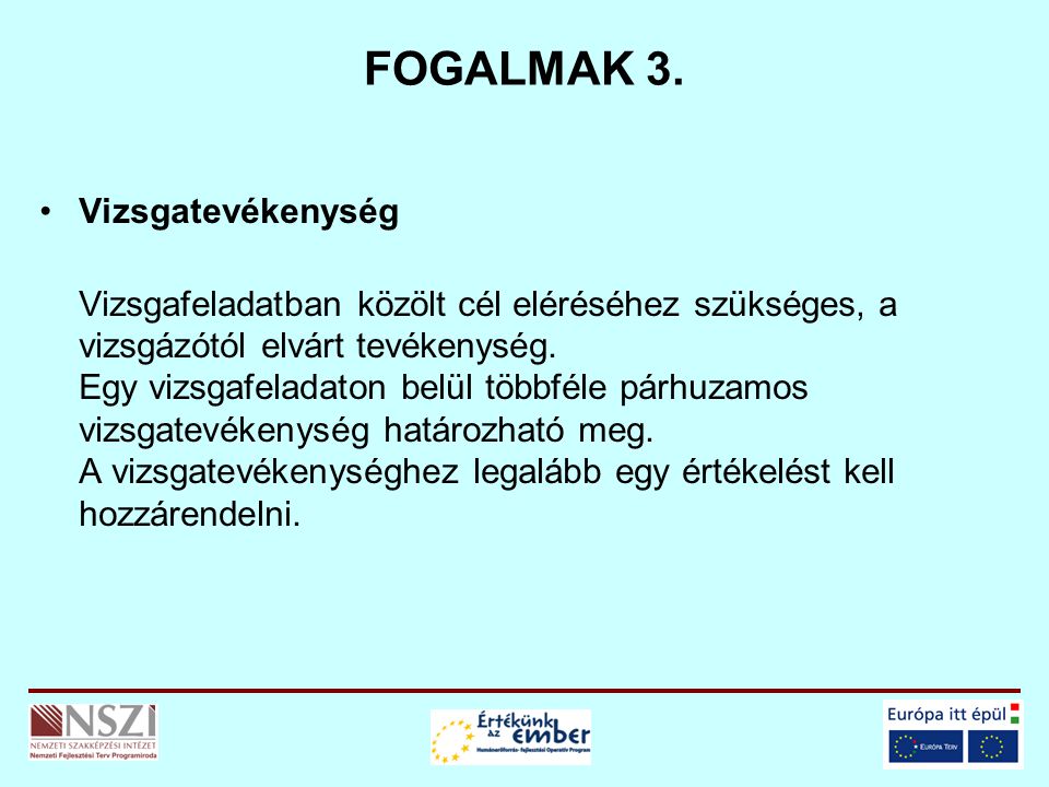 FOGALMAK 3.