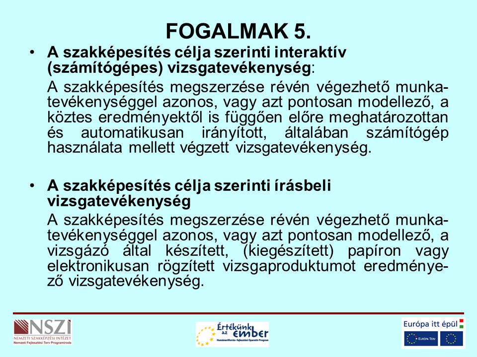 FOGALMAK 5.