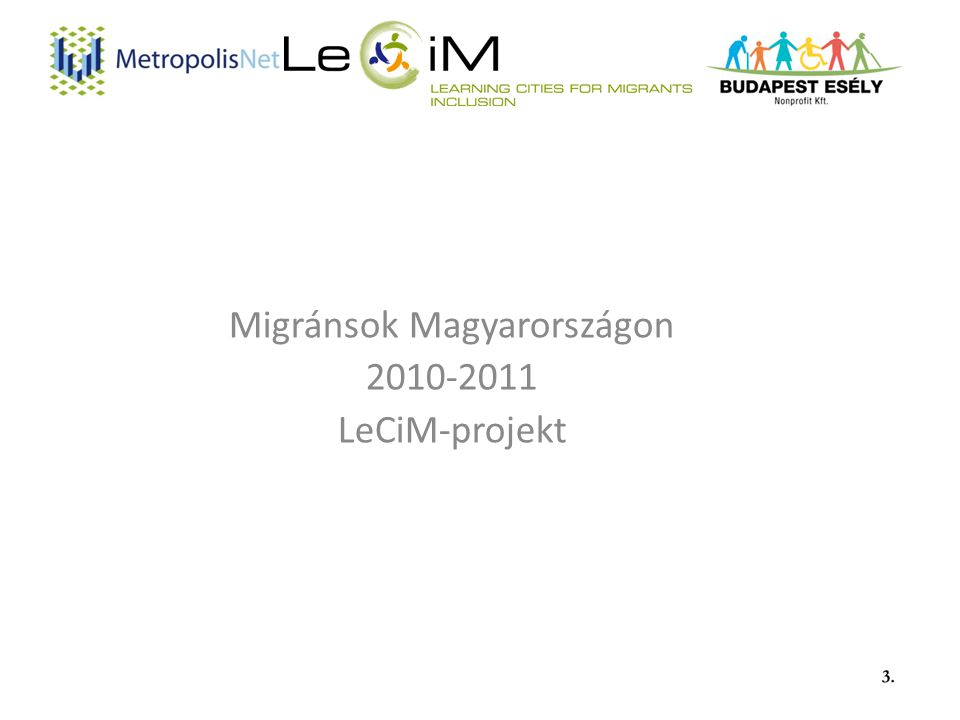 Migránsok Magyarországon LeCiM-projekt