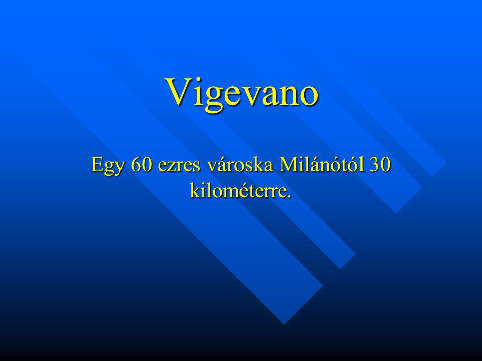 Vigevano Egy 60 ezres városka Milánótól 30 kilométerre.