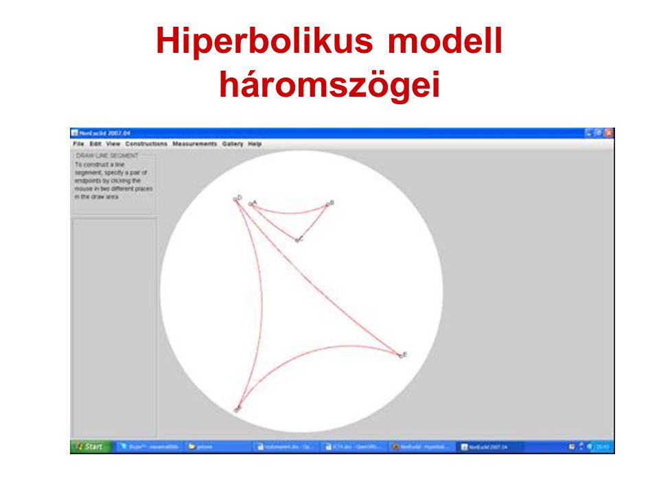 Hiperbolikus modell háromszögei