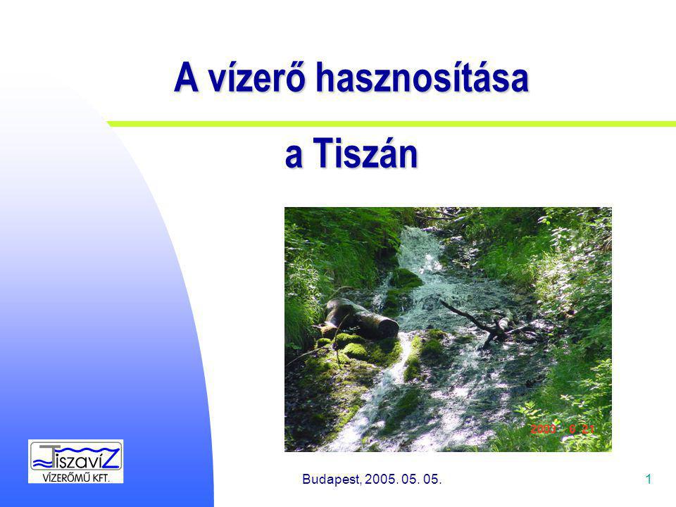Budapest, A vízerő hasznosítása a Tiszán