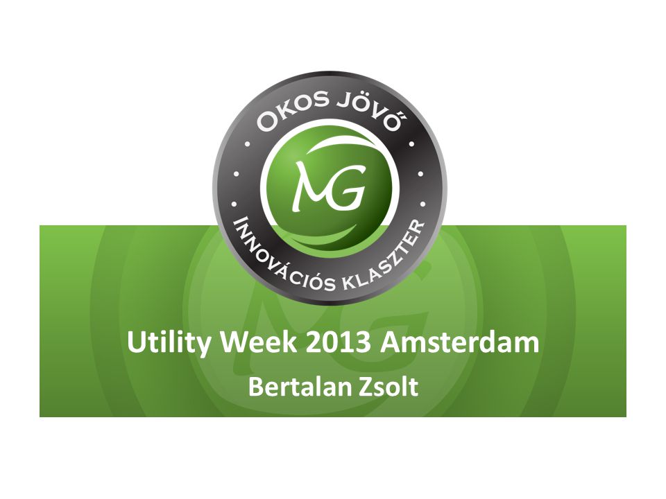 Utility Week 2013 Amsterdam Bertalan Zsolt