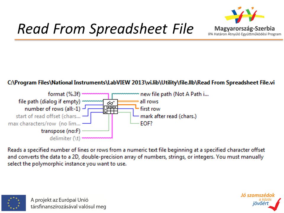 Read From Spreadsheet File