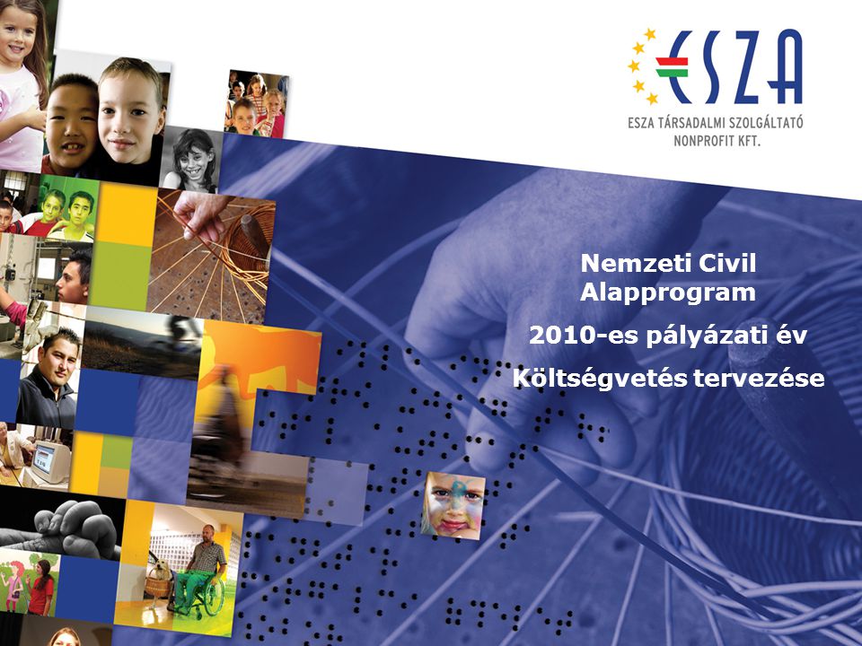 Nemzeti Civil Alapprogram 2010-es pályázati év Költségvetés tervezése