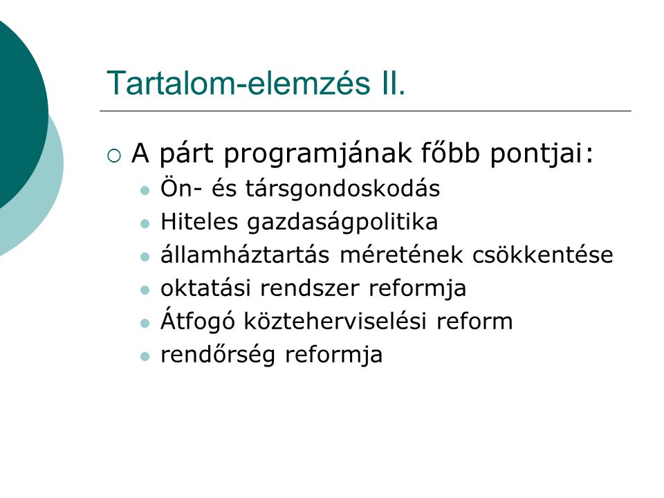 Tartalom-elemzés II.