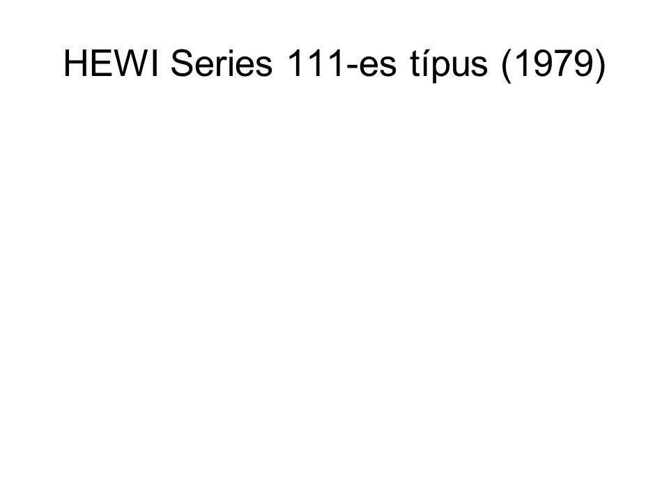 HEWI Series 111-es típus (1979)