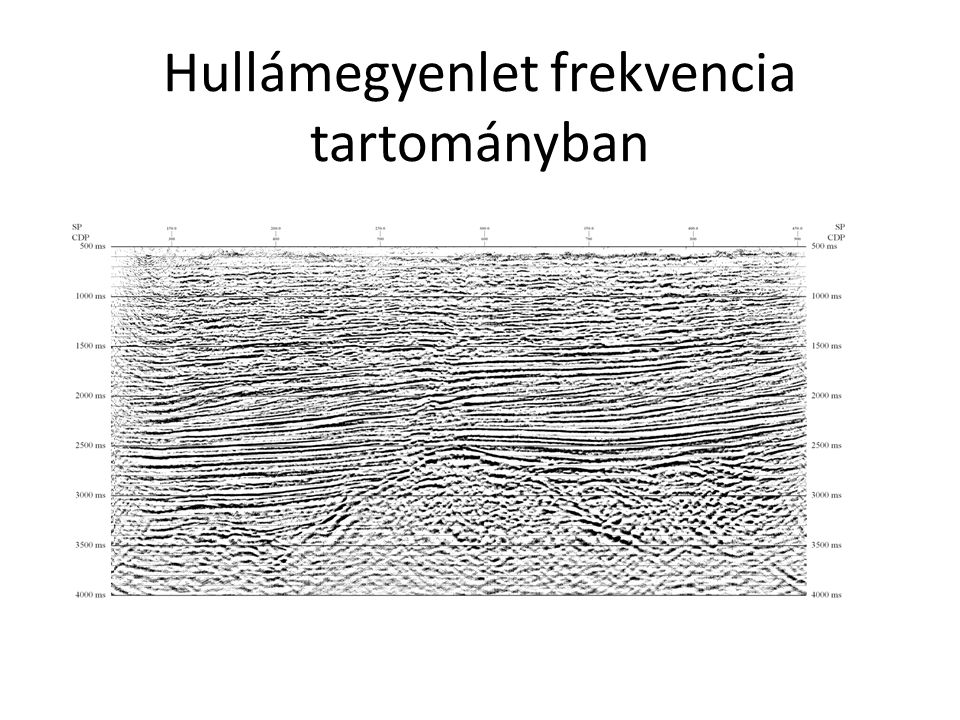 Hullámegyenlet frekvencia tartományban