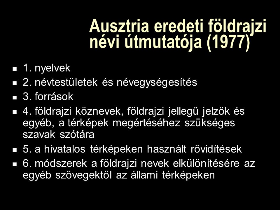 Ausztria eredeti földrajzi névi útmutatója (1977) 1.