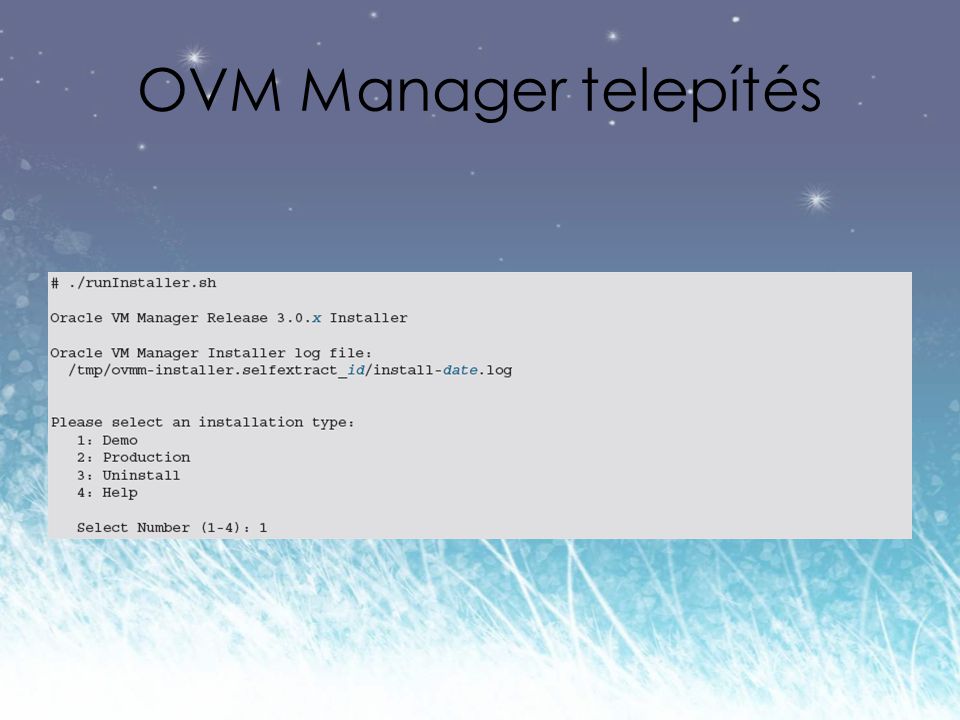 OVM Manager telepítés