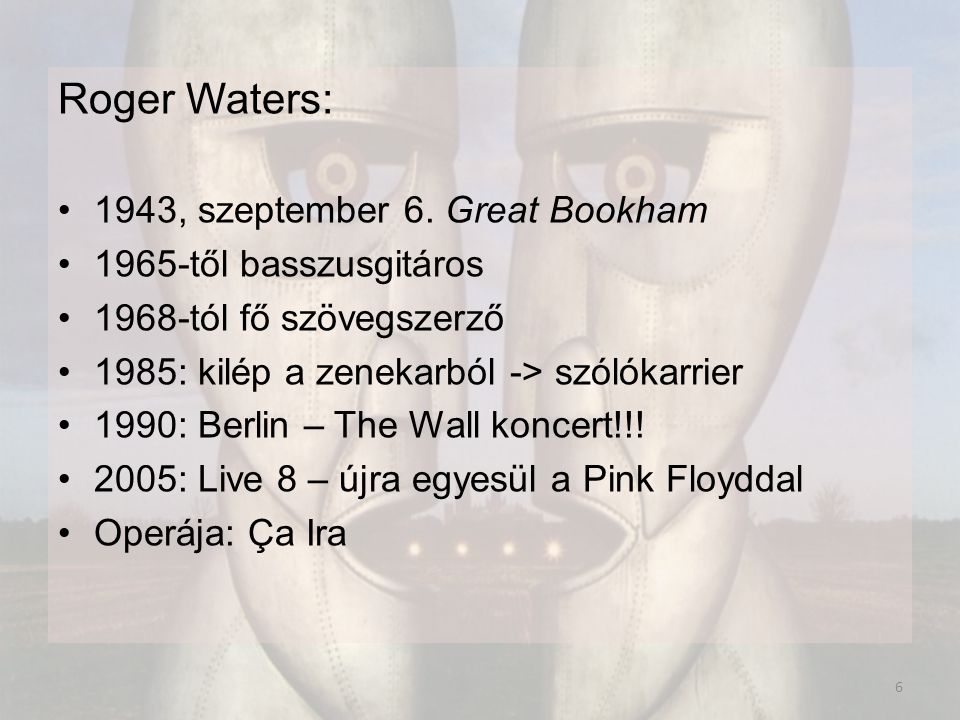 Roger Waters: 1943, szeptember 6.