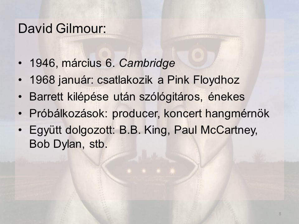 David Gilmour: 1946, március 6.