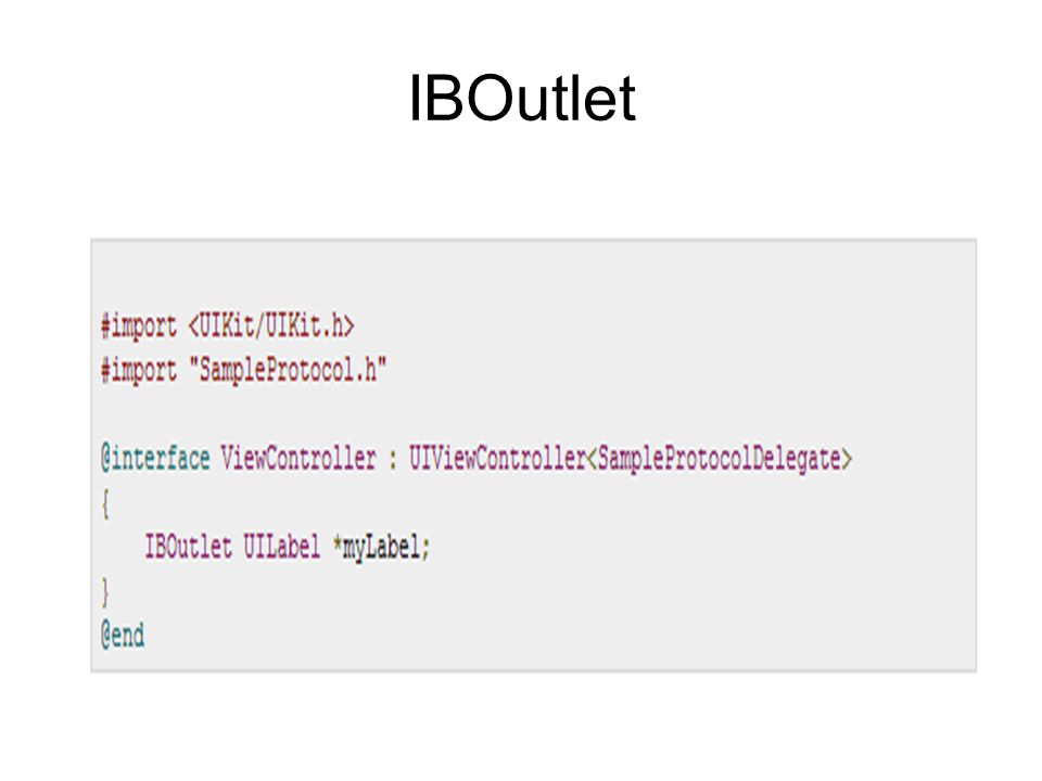 IBOutlet