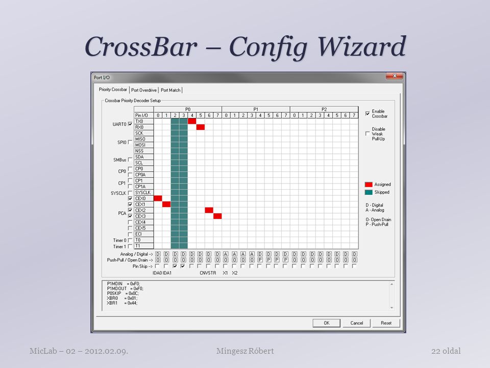 CrossBar – Config Wizard Mingesz RóbertMicLab – 02 – oldal